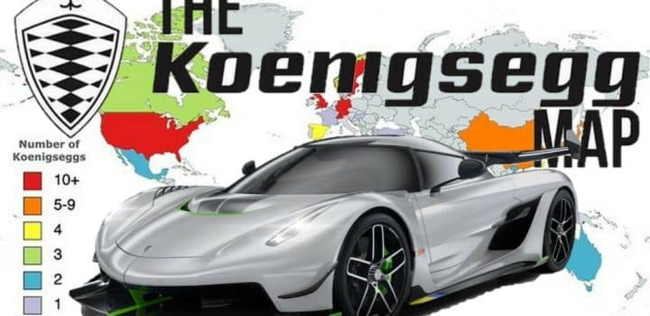 , La carte Koenigsegg fournie par le public montre pourquoi vous n’en avez probablement jamais vu un sur la route